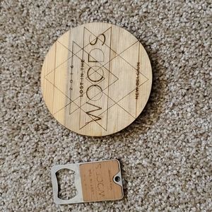 New Belgium coaster and bottle opener